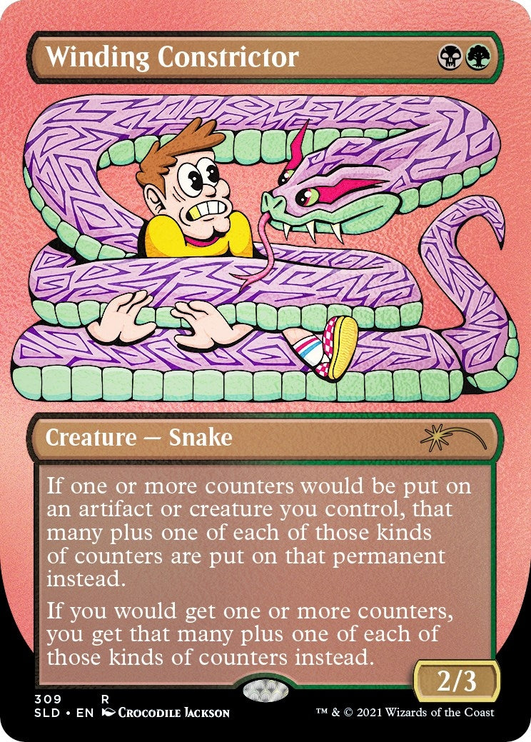 Image for Winding Constrictor (Foil Etched) (309) (SLD) - Magic: The Gathering