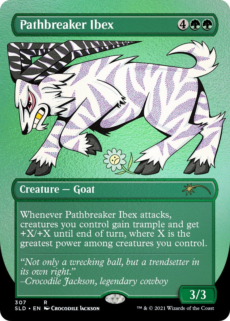 Image for Pathbreaker Ibex (Foil Etched) (307) (SLD) - Magic: The Gathering