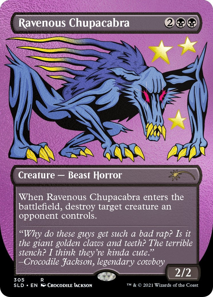 Image for Ravenous Chupacabra (305) (Foil Etched) (305) (SLD) - Magic: The Gathering