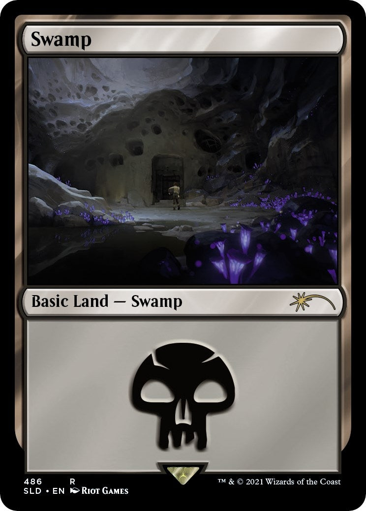 Image for Swamp (Secret Lair x Arcane: Lands) (486) (SLD) - Magic: The Gathering
