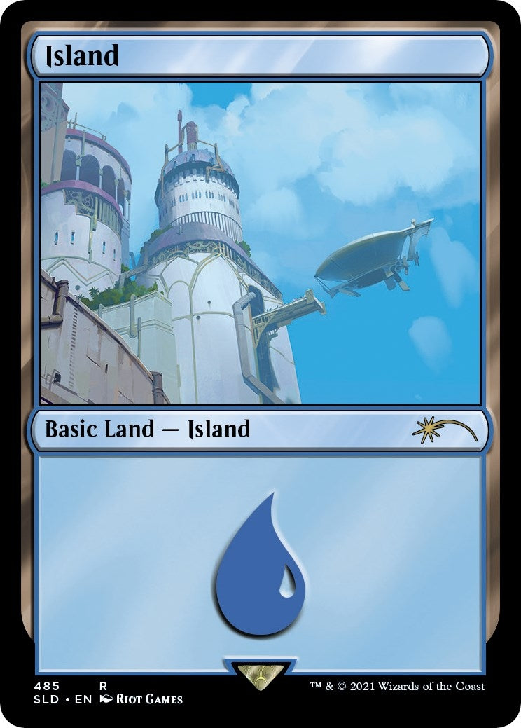 Image for Island (Secret Lair x Arcane: Lands) (485) (SLD) - Magic: The Gathering