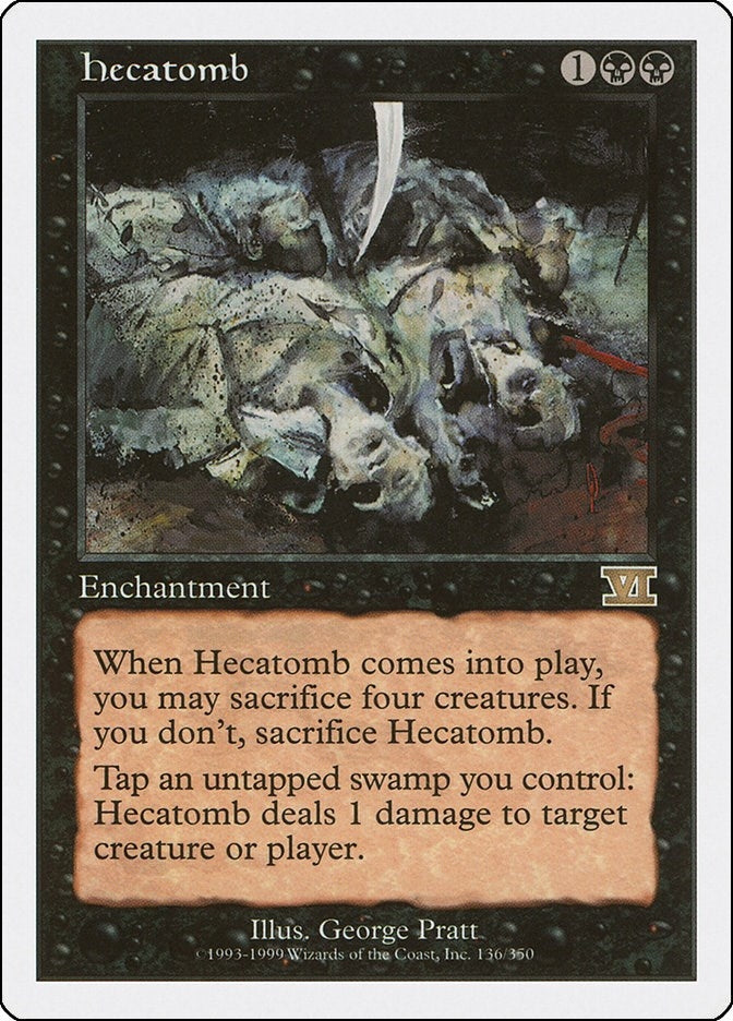 Image for Hecatomb (136) (6ED) - Magic: The Gathering