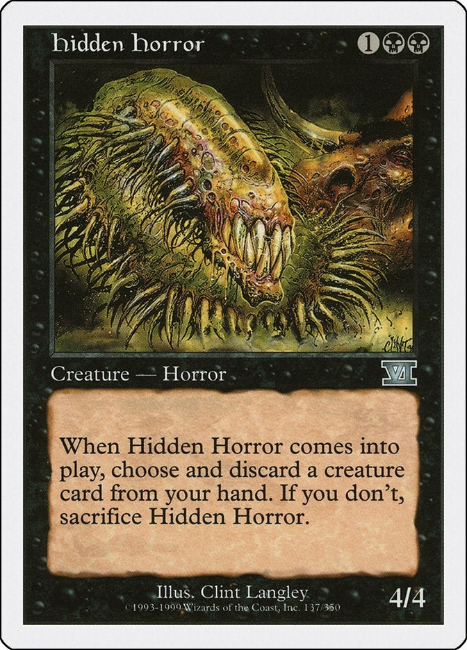 Image for Hidden Horror (137) (6ED) - Magic: The Gathering