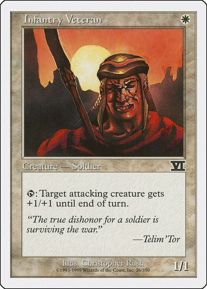 Image for Infantry Veteran (26) (6ED) - Magic: The Gathering