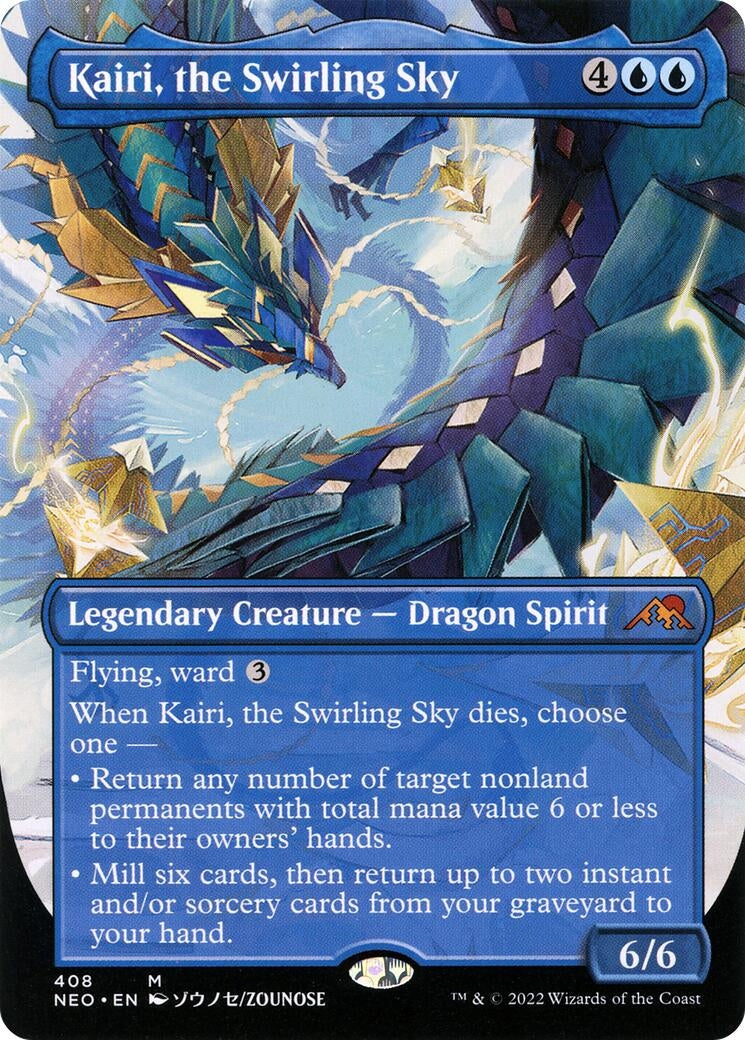 Image for Kairi, the Swirling Sky (Borderless) (408) (NEO) - Magic: The Gathering