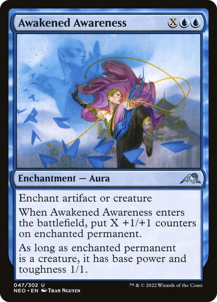 Image for Awakened Awareness (47) (NEO) - Magic: The Gathering