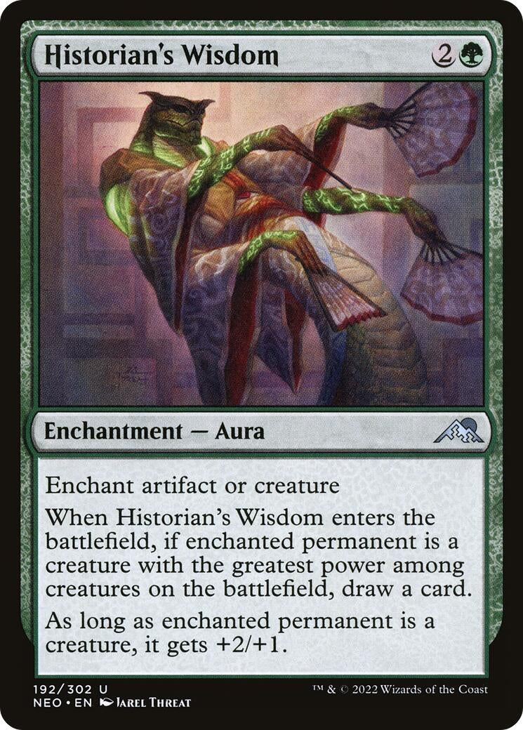 Image for Historian's Wisdom (192) (NEO) - Magic: The Gathering