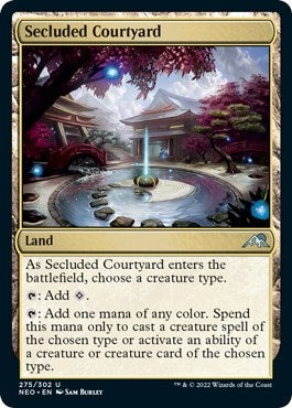 Image for Secluded Courtyard (275) (NEO) - Magic: The Gathering
