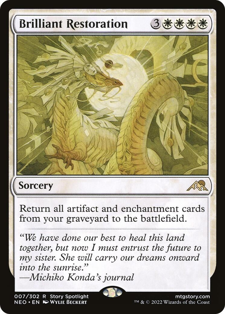 Image for Brilliant Restoration (7) (NEO) - Magic: The Gathering