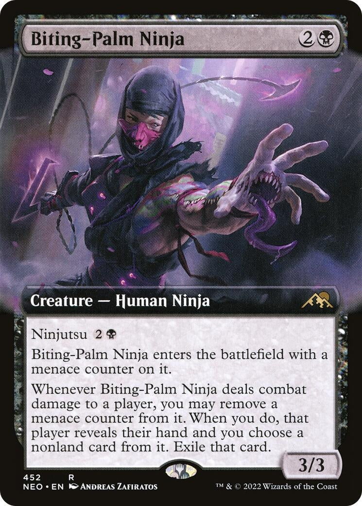 Image for Biting-Palm Ninja (Extended Art) (452) (NEO) - Magic: The Gathering
