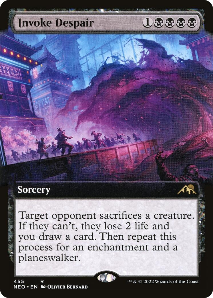 Image for Invoke Despair (Extended Art) (455) (NEO) - Magic: The Gathering