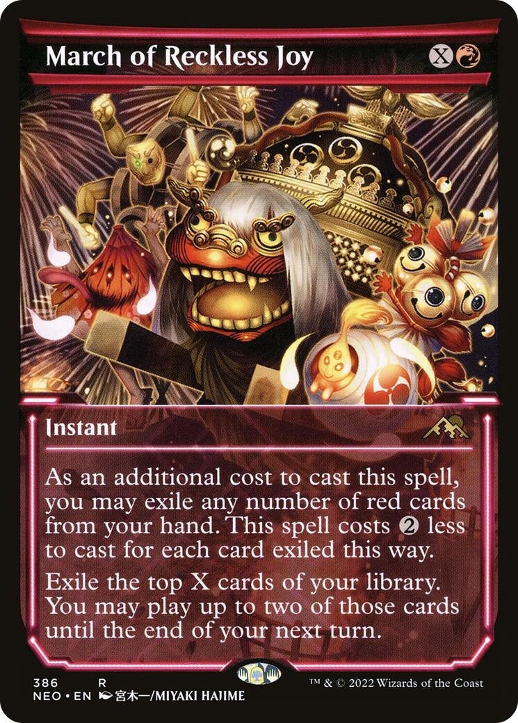 Image for March of Reckless Joy (Showcase) (386) (NEO) - Magic: The Gathering
