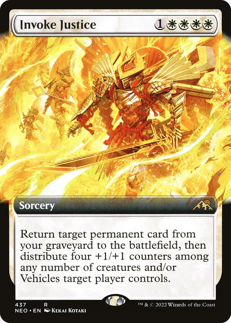 Image for Invoke Justice (Extended Art) (437) (NEO) - Magic: The Gathering
