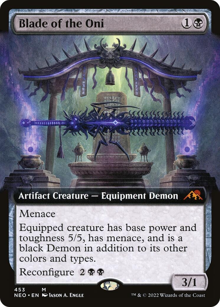 Image for Blade of the Oni (Extended Art) (453) (NEO) - Magic: The Gathering