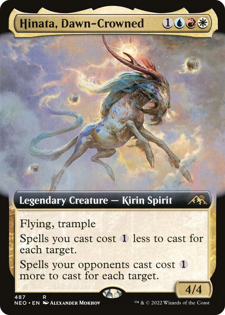 Image for Hinata, Dawn-Crowned (Extended Art) (487) (NEO) - Magic: The Gathering