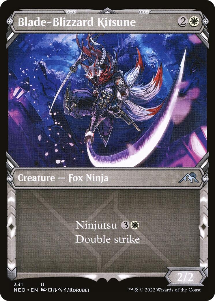 Image for Blade-Blizzard Kitsune (Showcase) (331) (NEO) - Magic: The Gathering