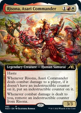 Image for Risona, Asari Commander (Extended Art) (492) (NEO) - Magic: The Gathering