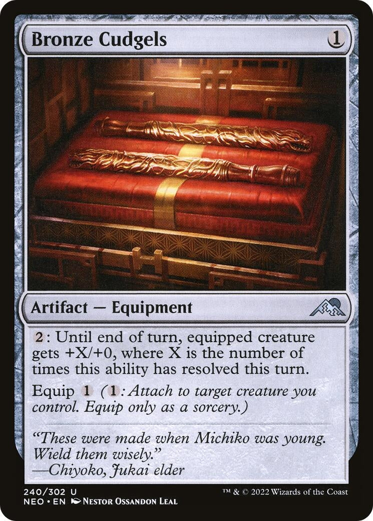Image for Bronze Cudgels (240) (NEO) - Magic: The Gathering