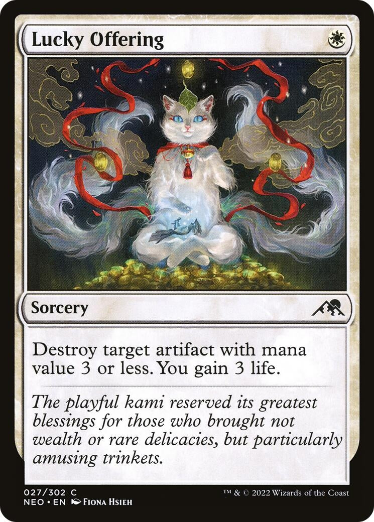 Image for Lucky Offering (27) (NEO) - Magic: The Gathering