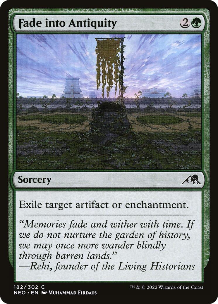 Image for Fade into Antiquity (182) (NEO) - Magic: The Gathering