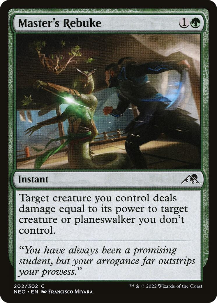 Image for Master's Rebuke (202) (NEO) - Magic: The Gathering