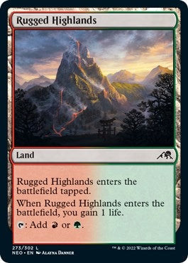 Image for Rugged Highlands (273) (NEO) - Magic: The Gathering