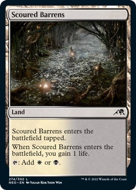 Image for Scoured Barrens (274) (NEO) - Magic: The Gathering