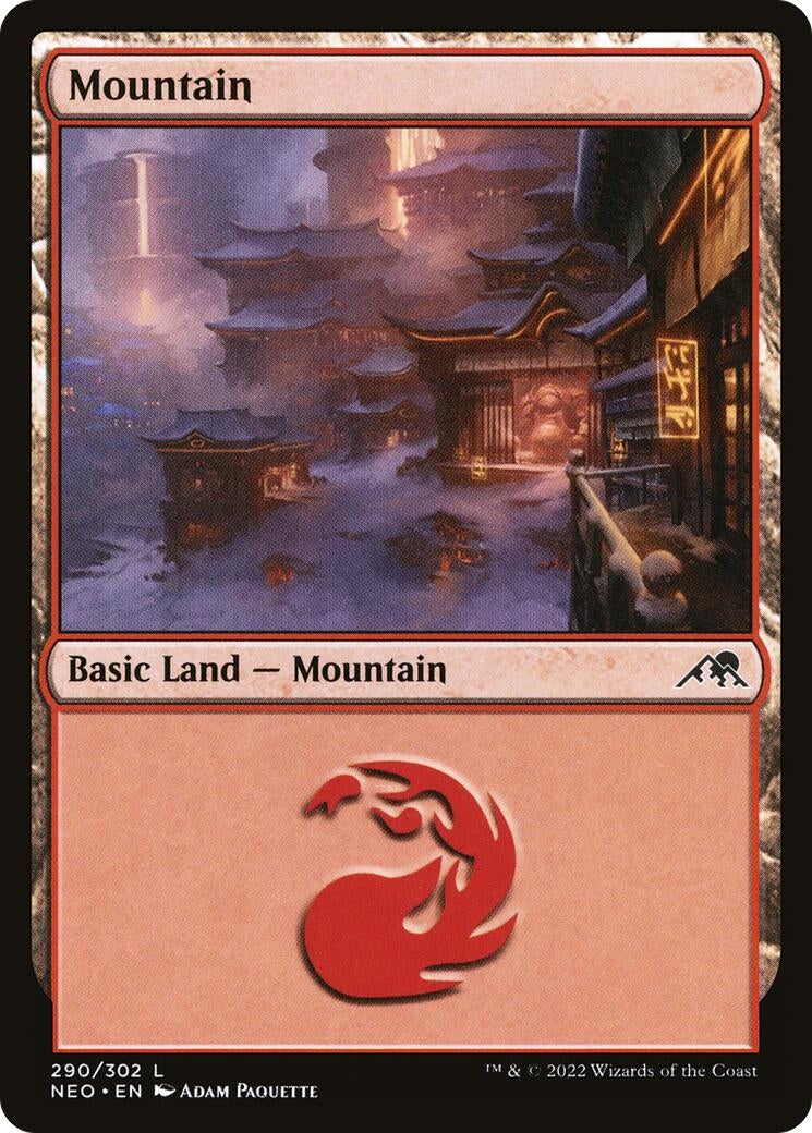 Image for Mountain (290) (290) (NEO) - Magic: The Gathering