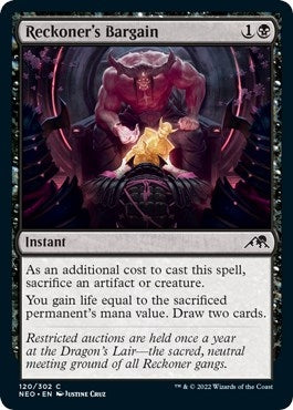 Image for Reckoner's Bargain (120) (NEO) - Magic: The Gathering