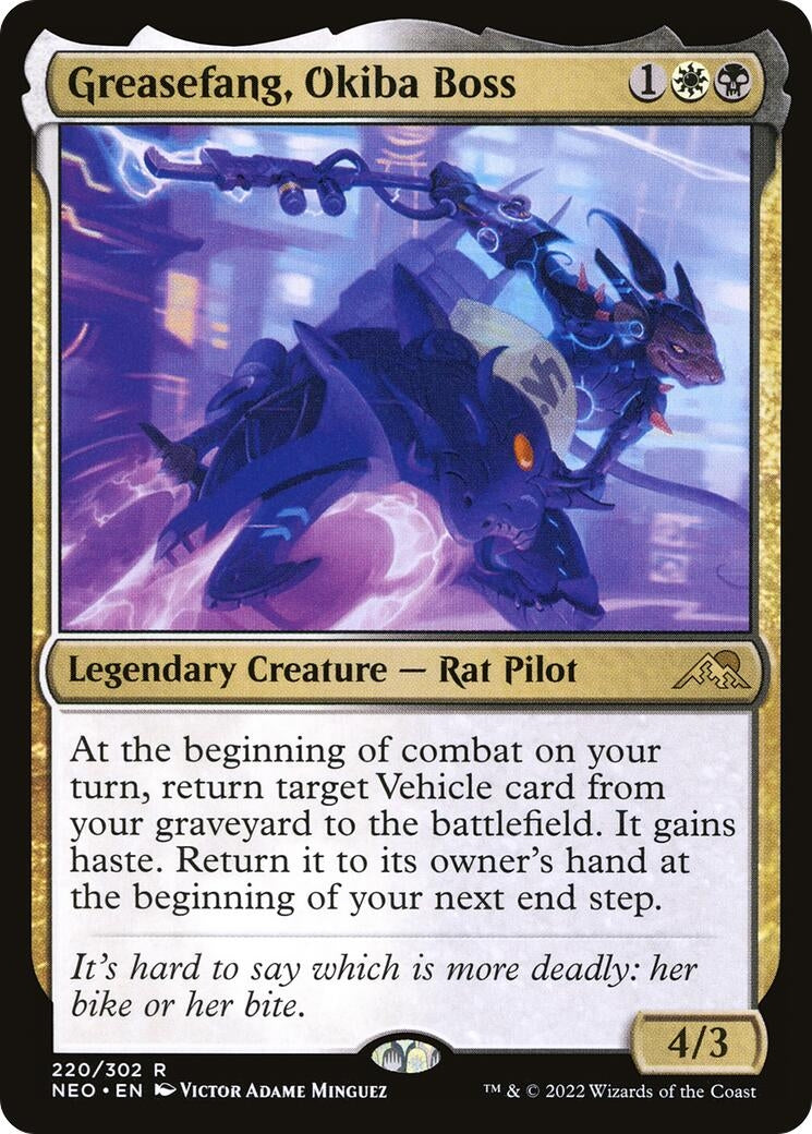 Image for Greasefang, Okiba Boss (220) (NEO) - Magic: The Gathering