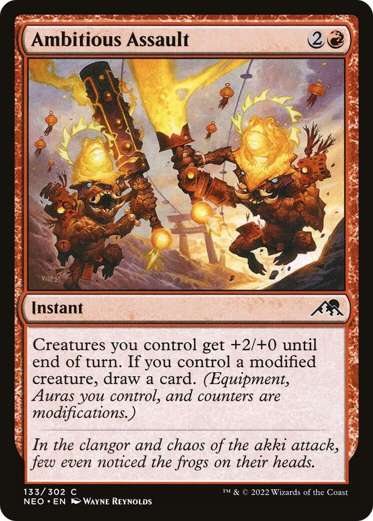 Image for Ambitious Assault (133) (NEO) - Magic: The Gathering