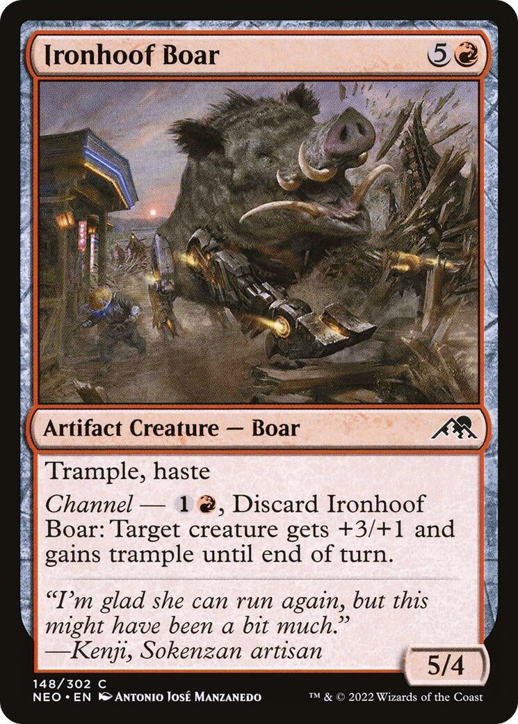 Image for Ironhoof Boar (148) (NEO) - Magic: The Gathering