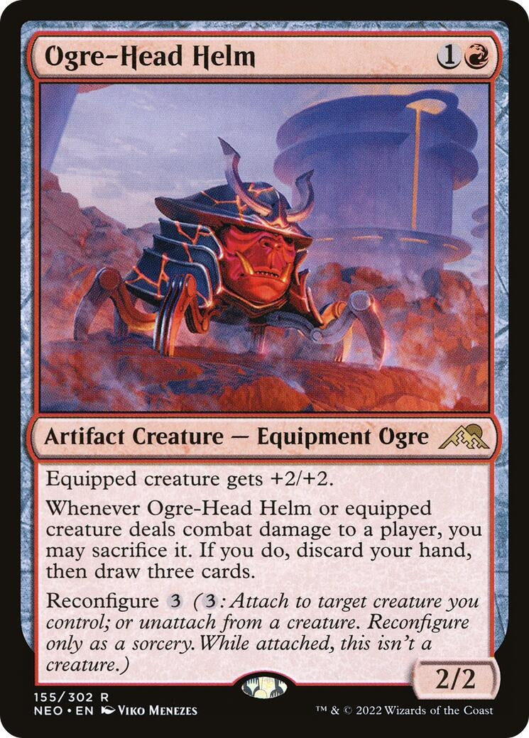 Image for Ogre-Head Helm (155) (NEO) - Magic: The Gathering