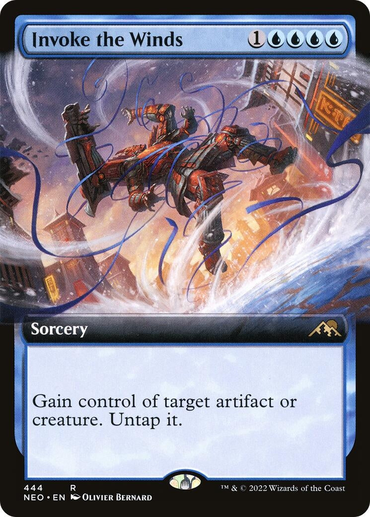 Image for Invoke the Winds (Extended Art) (444) (NEO) - Magic: The Gathering