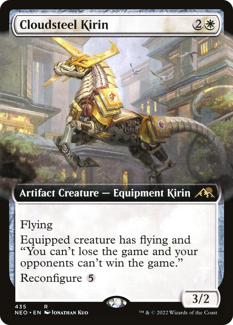 Image for Cloudsteel Kirin (Extended Art) (435) (NEO) - Magic: The Gathering