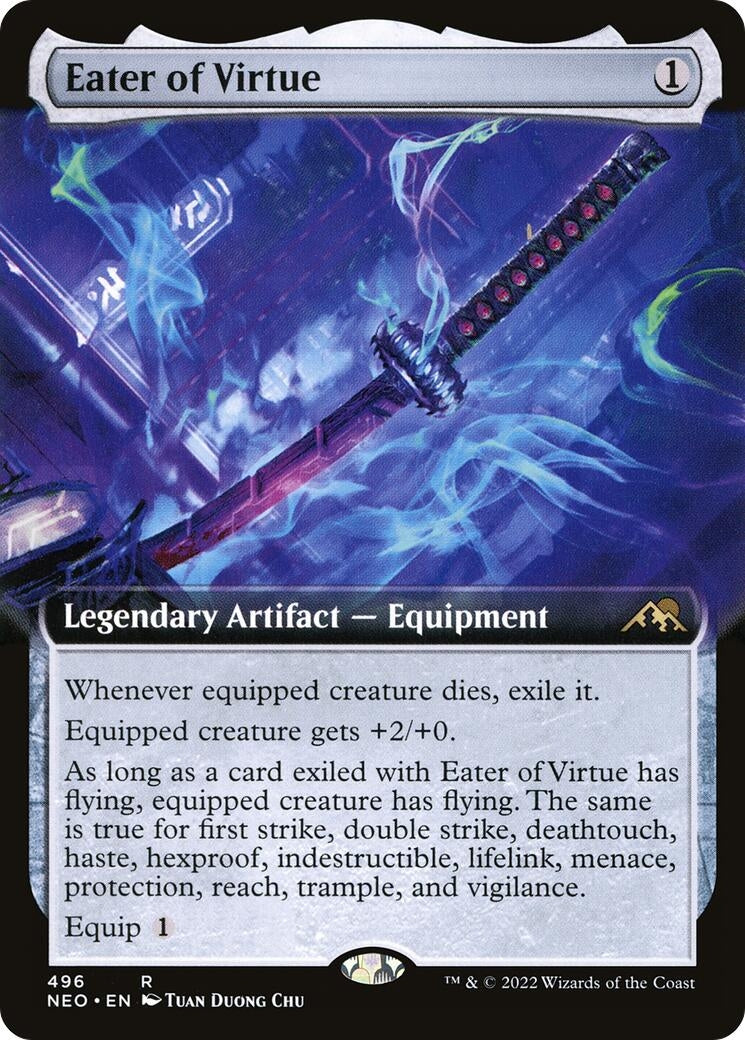 Image for Eater of Virtue (Extended Art) (496) (NEO) - Magic: The Gathering