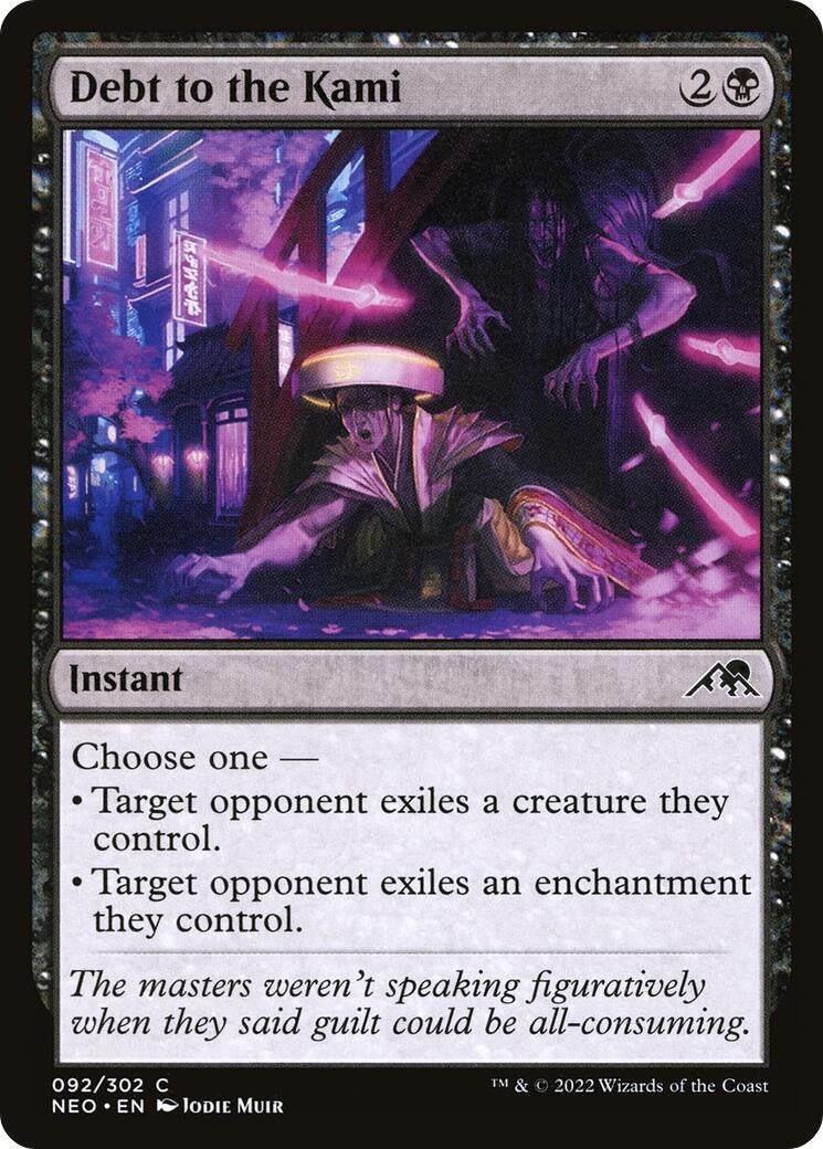 Image for Debt to the Kami (92) (NEO) - Magic: The Gathering