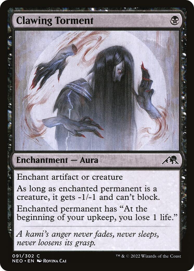 Image for Clawing Torment (91) (NEO) - Magic: The Gathering