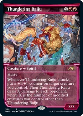 Image for Thundering Raiju (Showcase) (389) (NEO) - Magic: The Gathering