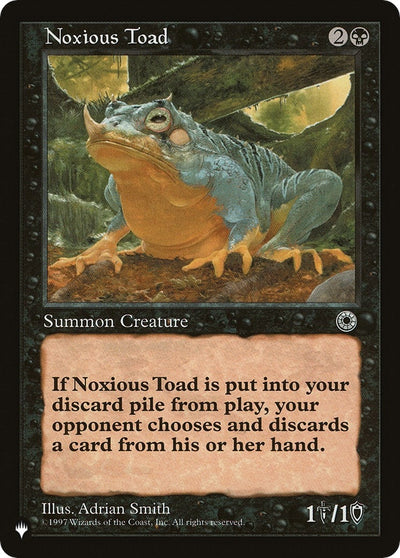 Noxious Toad (LIST)