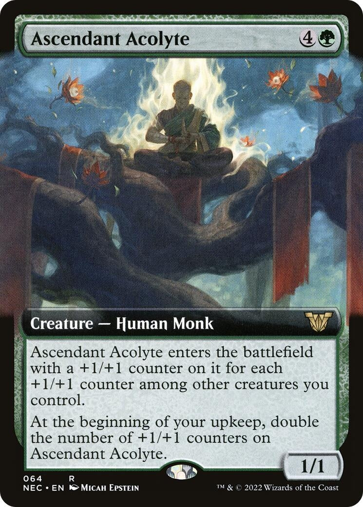 Ascendant Acolyte (Extended Art) (64) (NEC)