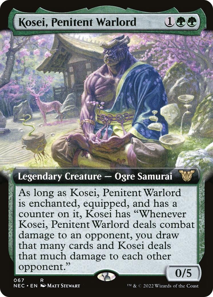 Kosei, Penitent Warlord (Extended Art) (67) (NEC)