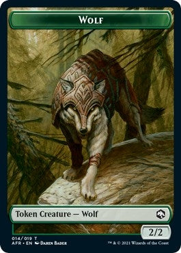 Image for Wolf (014) // Treasure (015) Double-Sided Token (Challenger 2022) (14 // 15) (UMP) - Magic: The Gathering