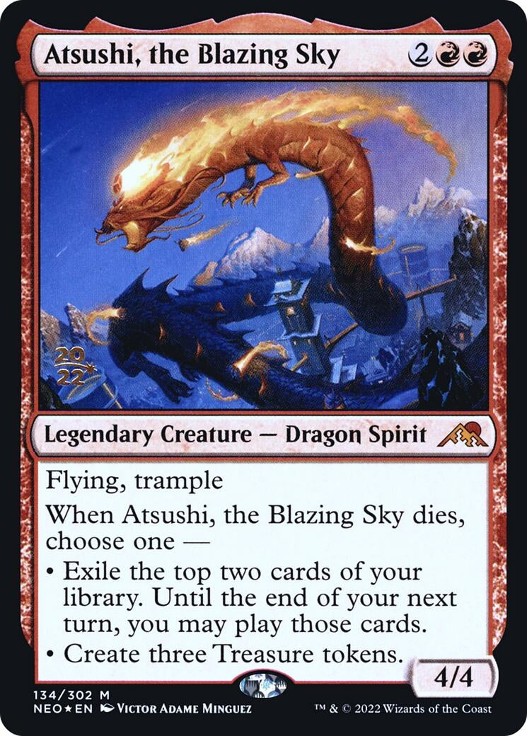 Image for Atsushi, the Blazing Sky (134) (PRE) - Magic: The Gathering