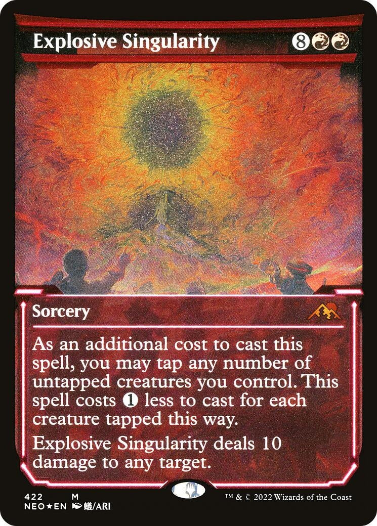 Image for Explosive Singularity (Showcase) (Foil Etched) (422) (NEO) - Magic: The Gathering