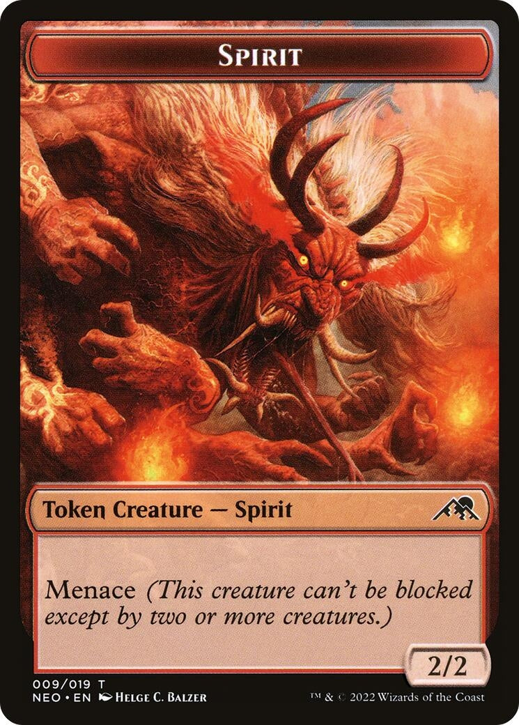 Image for Spirit Token (009) (9) (NEO) - Magic: The Gathering