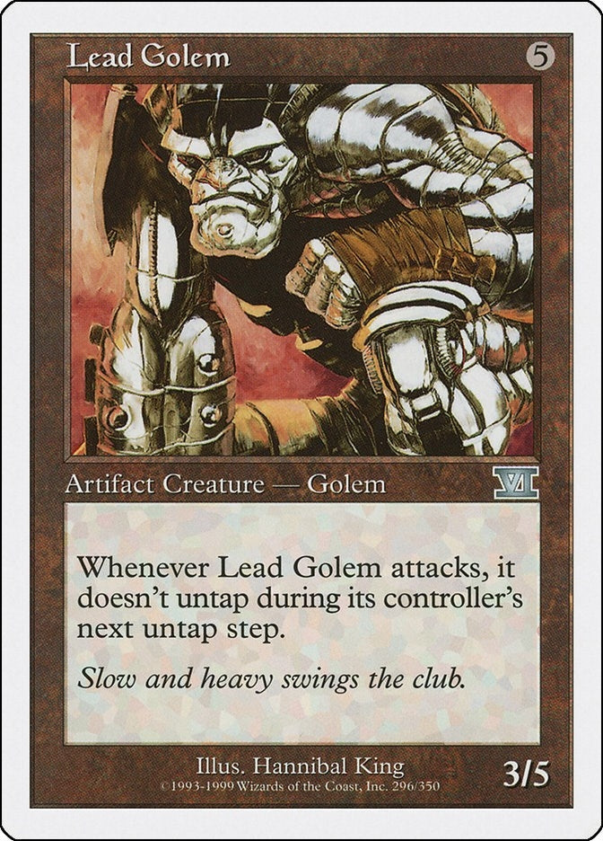Image for Lead Golem (296) (6ED) - Magic: The Gathering