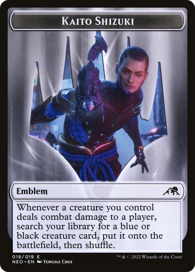 Image for Emblem - Kaito Shizuki (18) (NEO) - Magic: The Gathering