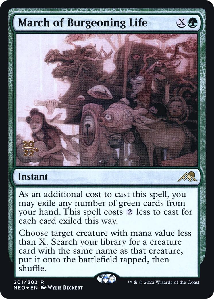Image for March of Burgeoning Life (201) (PRE) - Magic: The Gathering