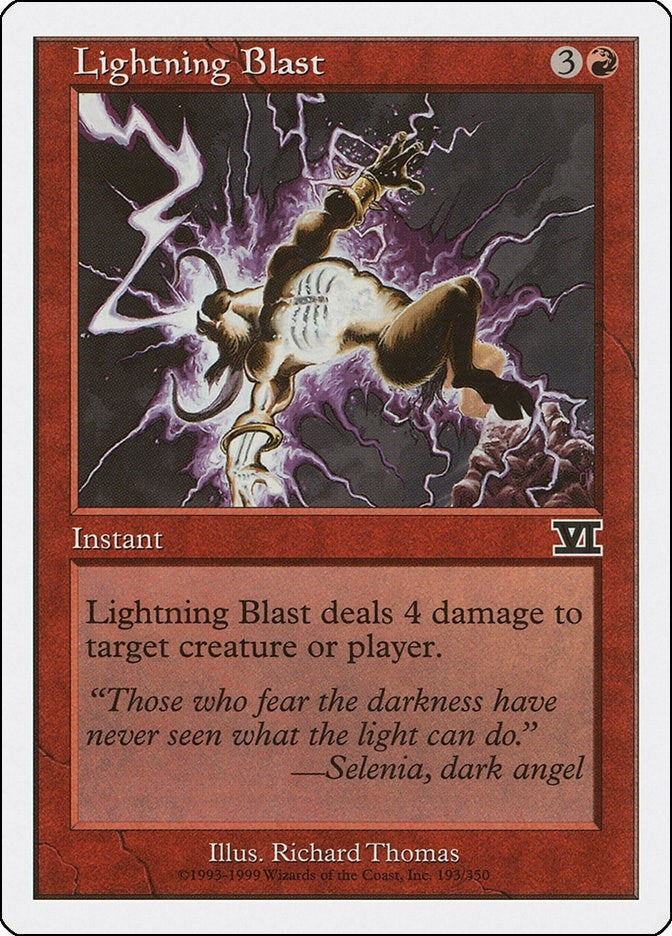 Image for Lightning Blast (193) (6ED) - Magic: The Gathering